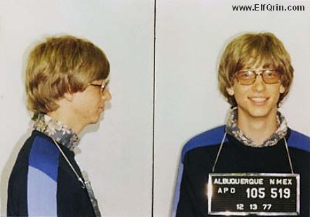 Bill Gates' mugshot