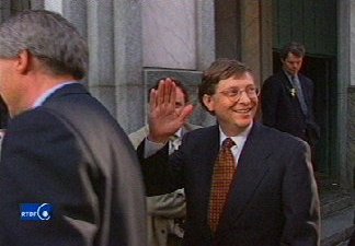Bill Gates instants before of the incident